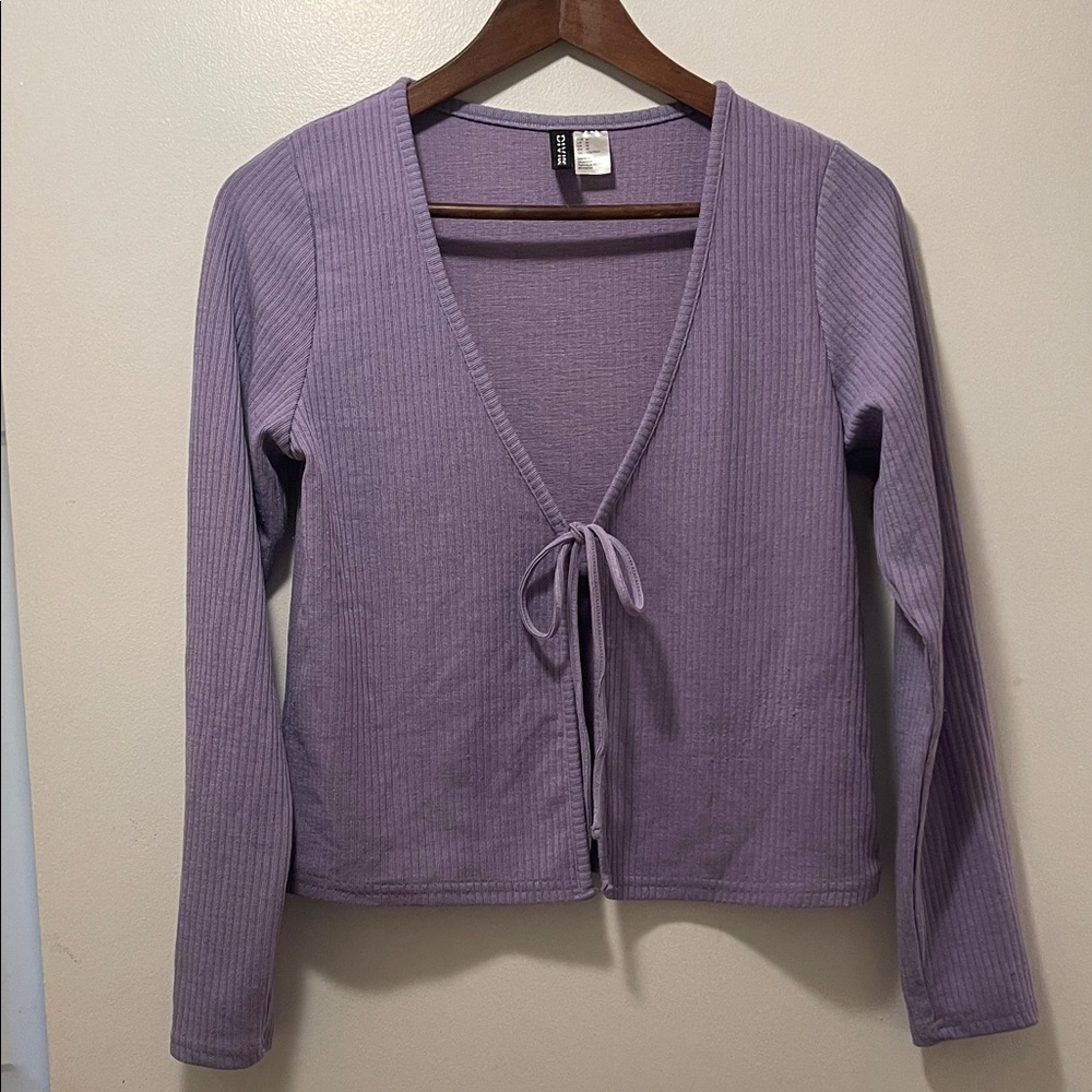 Divided Lavender Knit Top